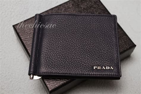 prada flower wallet mens|Prada wallet with money clip.